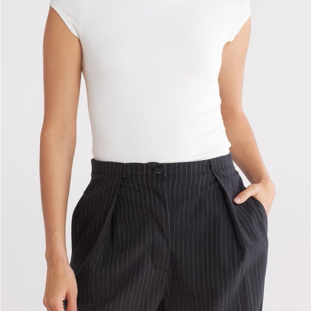 Free People Katie Tie Back Cowl Neck Knit Top